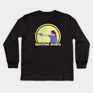 Shooting Sports Kids Long Sleeve T-Shirt